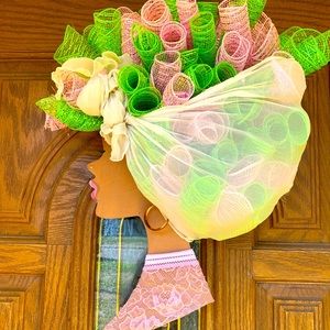 Pink & Green Diva wreath